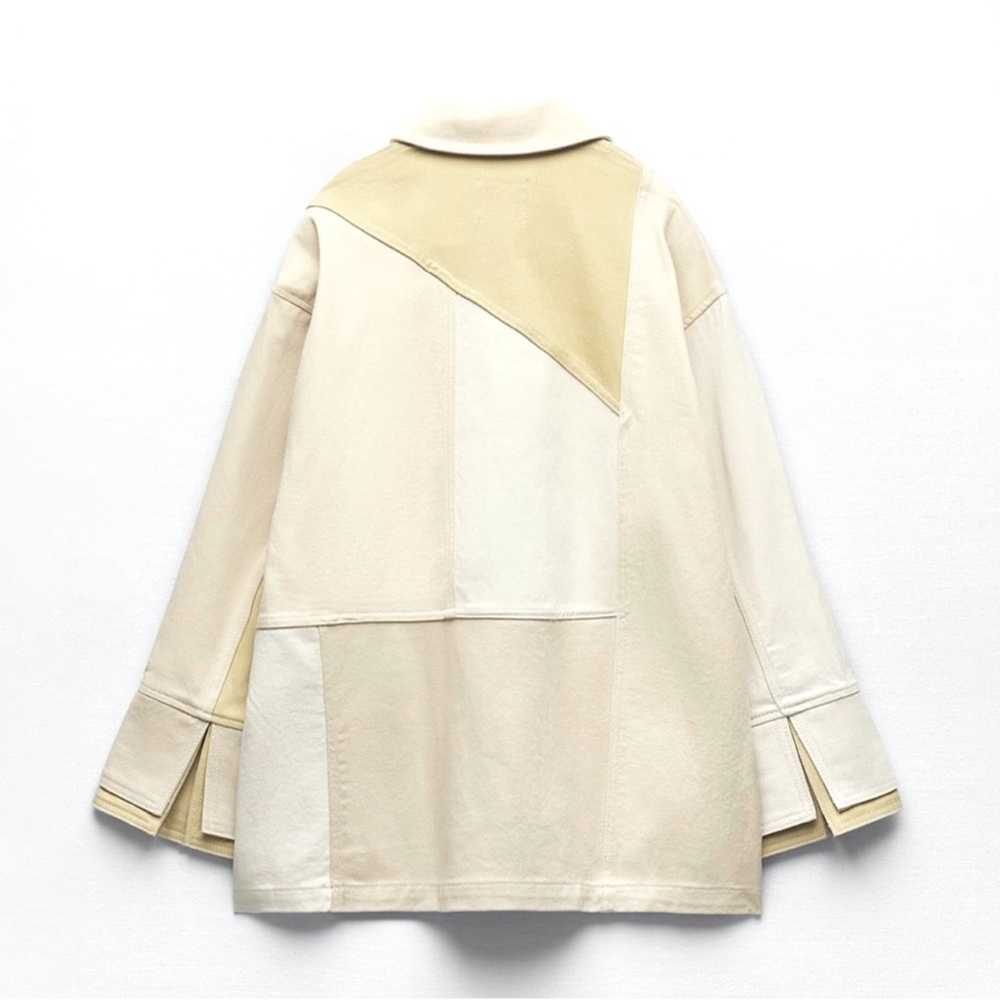 Zara Gabardine Patchwork Jacket - image 3
